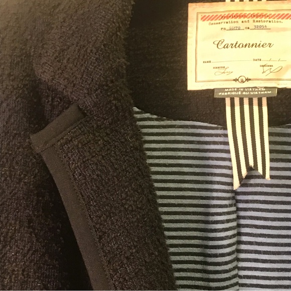 Anthro Cartonnier boucle blue blazer - Picture 3 of 6